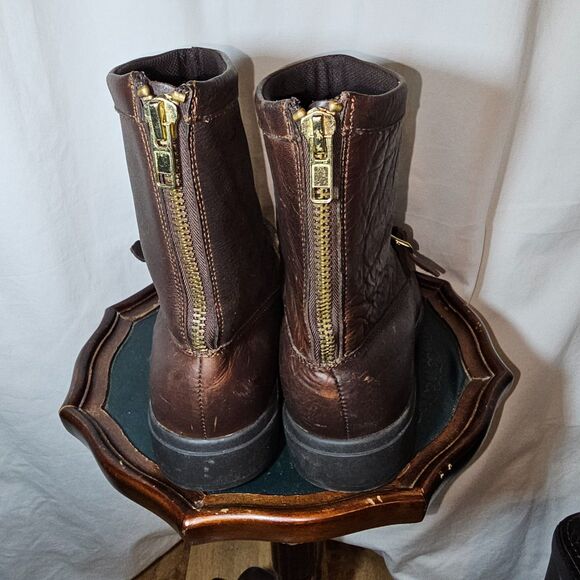 Lands\' End Men\'s Brown Rugged Boots in New Condition sz 8.5D main image 4